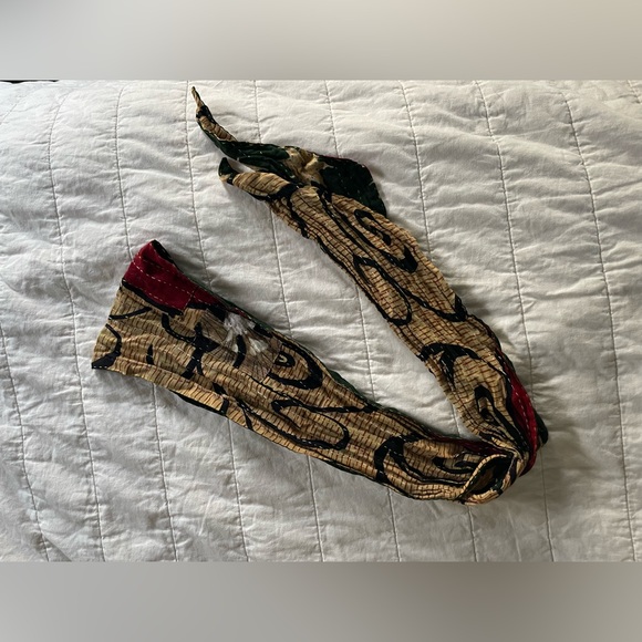 EUC Kantha Bae Hair Wraps- Maroon and Dark Green - Picture 8 of 9